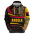 Angola Hoodie with Red Black Yellow Tribal Design and Elephant - Wonder Print Shop