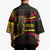 Angola Kimono with Red Black Yellow Tribal Design and Elephant - Wonder Print Shop