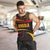Angola Men Tank Top with Red Black Yellow Tribal Design and Elephant - Wonder Print Shop