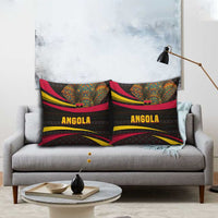 Angola Pillow Cover with Red Black Yellow Tribal Design and Elephant - Wonder Print Shop