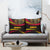 Angola Pillow Cover with Red Black Yellow Tribal Design and Elephant - Wonder Print Shop