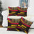 Angola Pillow Cover with Red Black Yellow Tribal Design and Elephant - Wonder Print Shop