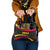 Angola Shoulder Handbag with Red Black Yellow Tribal Design and Elephant - Wonder Print Shop