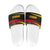 Angola Slide Sandals with Red Black Yellow Tribal Design and Elephant - Wonder Print Shop