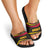 Angola Slide Sandals with Red Black Yellow Tribal Design and Elephant - Wonder Print Shop