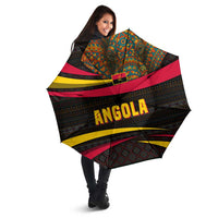 Angola Umbrella with Red Black Yellow Tribal Design and Elephant - Wonder Print Shop