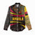 Angola Women Casual Shirt with Red Black Yellow Tribal Design and Elephant - Wonder Print Shop