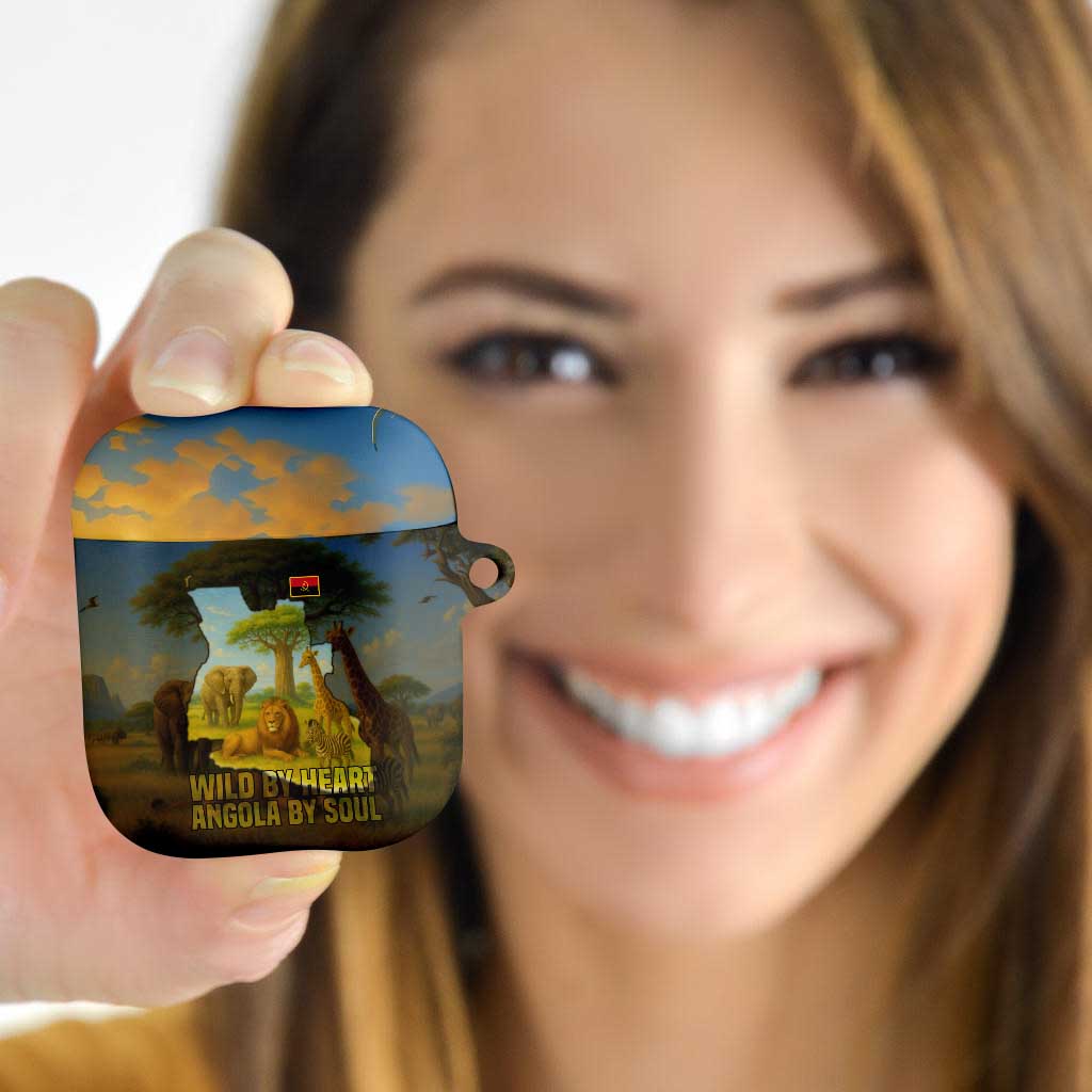 Angola AirPods Case with Savannah Wildlife Design and African Animal - Wonder Print Shop