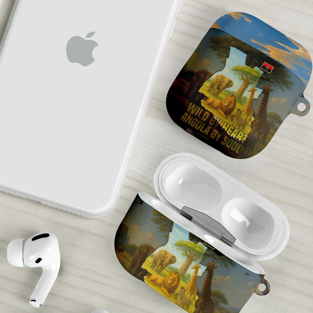 Angola AirPods Case with Savannah Wildlife Design and African Animal - Wonder Print Shop