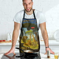 Angola Apron with Savannah Wildlife Design and African Animal - Wonder Print Shop