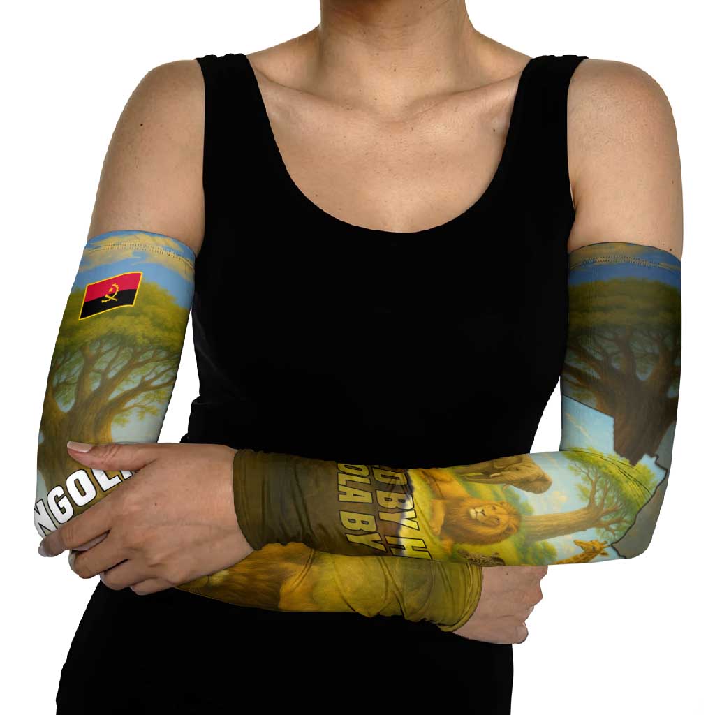 Angola Arm Sleeves with Savannah Wildlife Design and African Animal - Wonder Print Shop