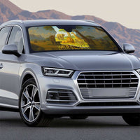 Angola Auto Sun Shade with Savannah Wildlife Design and African Animal - Wonder Print Shop