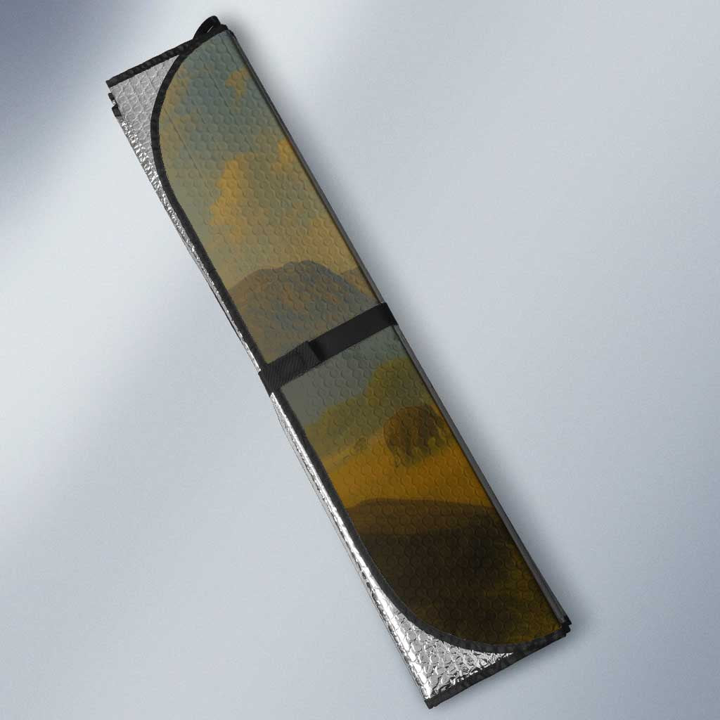 Angola Auto Sun Shade with Savannah Wildlife Design and African Animal - Wonder Print Shop