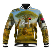 Angola Baseball Jacket with Savannah Wildlife Design and African Animal - Wonder Print Shop