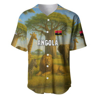 Angola Baseball Jersey with Savannah Wildlife Design and African Animal - Wonder Print Shop