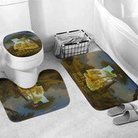Angola Bathroom Set with Savannah Wildlife Design and African Animal - Wonder Print Shop