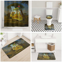 Angola Bathroom Set with Savannah Wildlife Design and African Animal - Wonder Print Shop