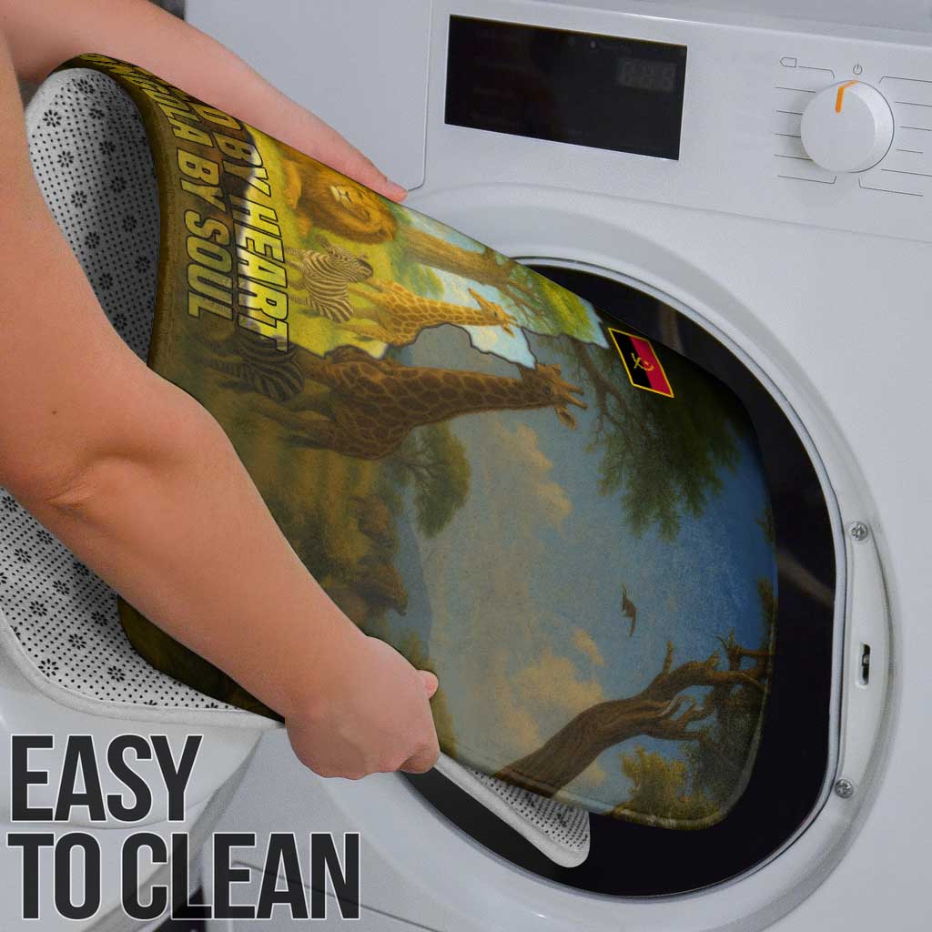 Angola Bathroom Set with Savannah Wildlife Design and African Animal - Wonder Print Shop