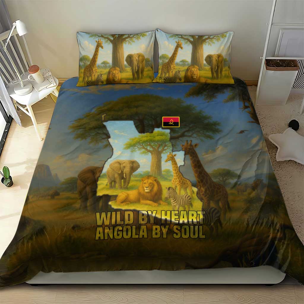 Angola Bedding Set with Savannah Wildlife Design and African Animal - Wonder Print Shop