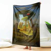 Angola Blanket with Savannah Wildlife Design and African Animal - Wonder Print Shop
