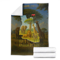 Angola Blanket with Savannah Wildlife Design and African Animal - Wonder Print Shop