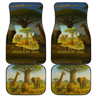 Angola Car Mats with Savannah Wildlife Design and African Animal - Wonder Print Shop