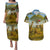 Angola Couples Matching Puletasi and Hawaiian Shirt with Savannah Wildlife Design and African Animal - Wonder Print Shop