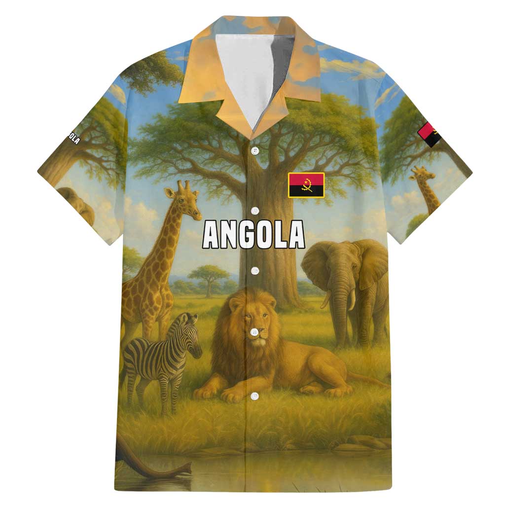 Angola Family Matching Mermaid Dress and Hawaiian Shirt with Savannah Wildlife Design and African Animal - Wonder Print Shop
