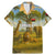 Angola Family Matching Mermaid Dress and Hawaiian Shirt with Savannah Wildlife Design and African Animal - Wonder Print Shop