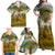 Angola Family Matching Off Shoulder Maxi Dress and Hawaiian Shirt with Savannah Wildlife Design and African Animal - Wonder Print Shop