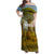 Angola Family Matching Off Shoulder Maxi Dress and Hawaiian Shirt with Savannah Wildlife Design and African Animal - Wonder Print Shop