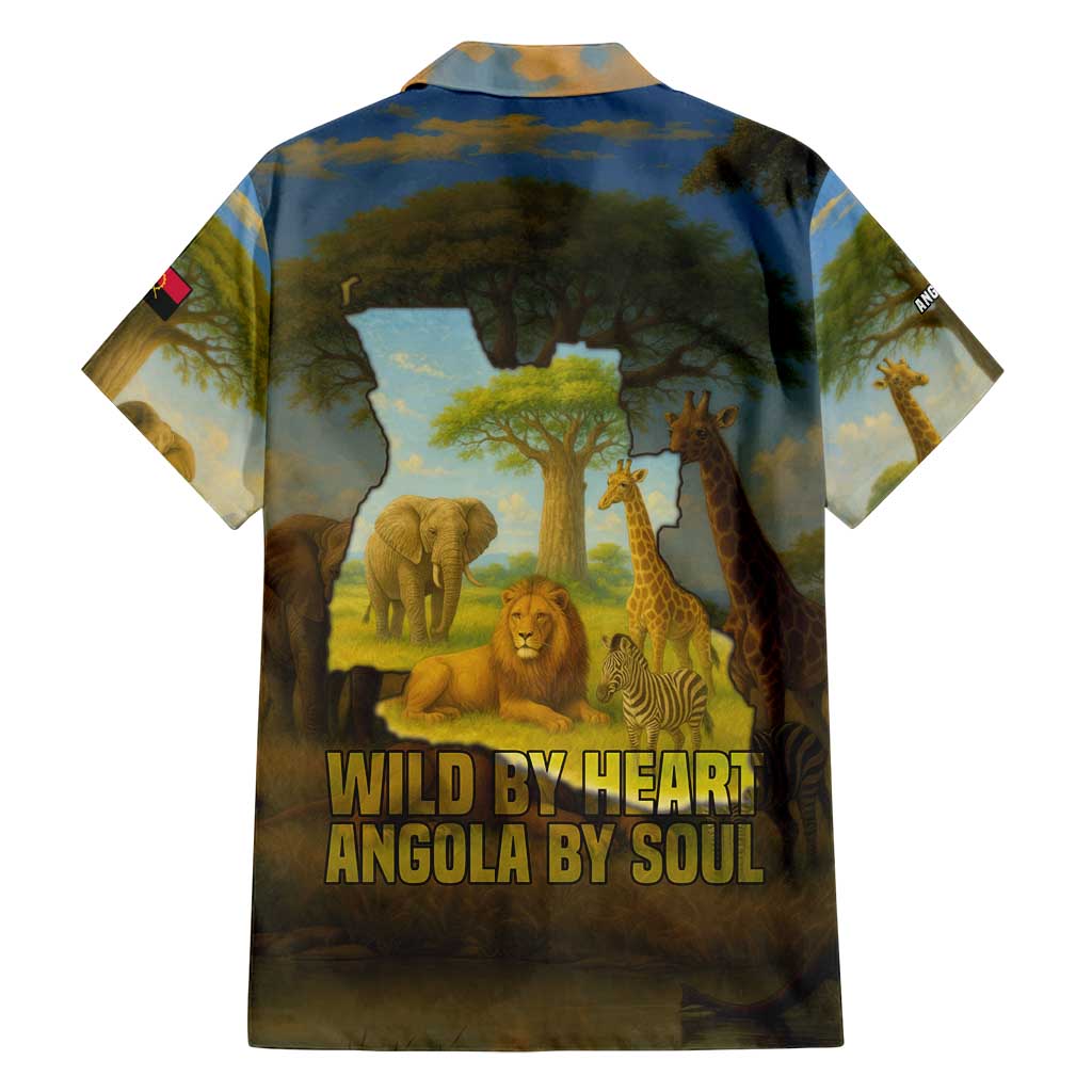 Angola Family Matching Puletasi and Hawaiian Shirt with Savannah Wildlife Design and African Animal - Wonder Print Shop