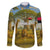Angola Family Matching Puletasi and Hawaiian Shirt with Savannah Wildlife Design and African Animal - Wonder Print Shop