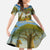 Angola Family Matching Summer Maxi Dress and Hawaiian Shirt with Savannah Wildlife Design and African Animal - Wonder Print Shop