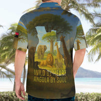 Angola Hawaiian Shirt with Savannah Wildlife Design and African Animal - Wonder Print Shop