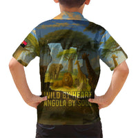 Angola Hawaiian Shirt with Savannah Wildlife Design and African Animal - Wonder Print Shop