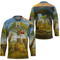 Angola Hockey Jersey with Savannah Wildlife Design and African Animal - Wonder Print Shop