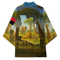 Angola Kimono with Savannah Wildlife Design and African Animal - Wonder Print Shop