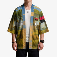 Angola Kimono with Savannah Wildlife Design and African Animal - Wonder Print Shop
