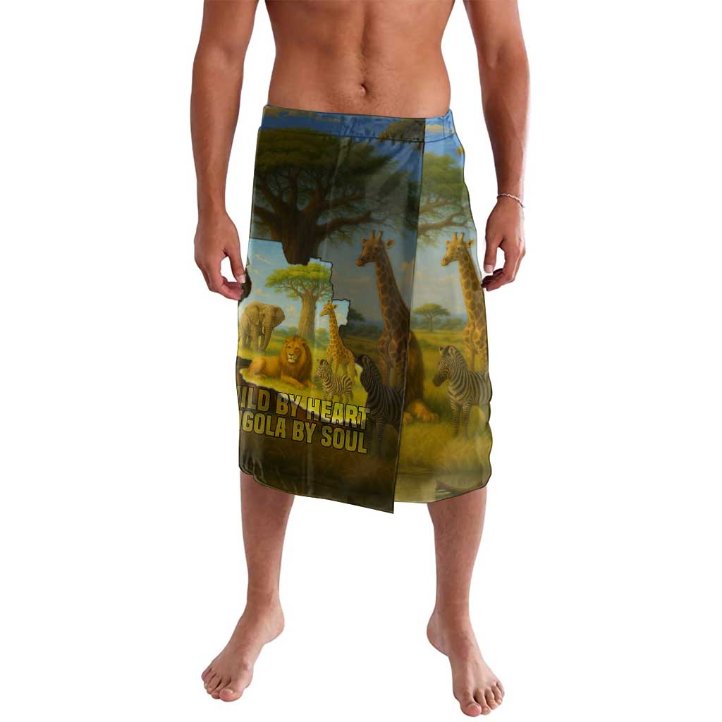 Angola Lavalava with Savannah Wildlife Design and African Animal - Wonder Print Shop