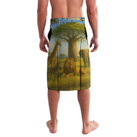 Angola Lavalava with Savannah Wildlife Design and African Animal - Wonder Print Shop