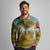 Angola Long Sleeve Polo Shirt with Savannah Wildlife Design and African Animal - Wonder Print Shop