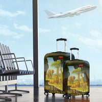Angola Luggage Cover with Savannah Wildlife Design and African Animal - Wonder Print Shop