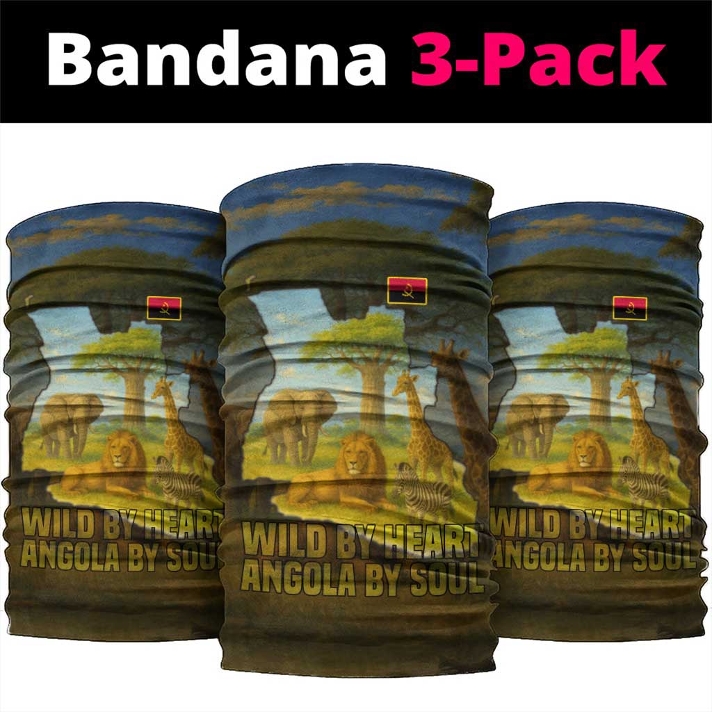 Angola Neck Gaiter with Savannah Wildlife Design and African Animal TS04