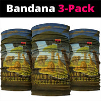 Angola Neck Gaiter with Savannah Wildlife Design and African Animal TS04