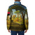 Angola Padded Jacket with Savannah Wildlife Design and African Animal - Wonder Print Shop