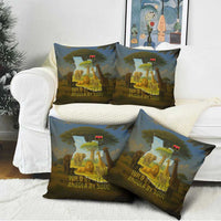 Angola Pillow Cover with Savannah Wildlife Design and African Animal - Wonder Print Shop