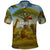 Angola Polo Shirt with Savannah Wildlife Design and African Animal - Wonder Print Shop