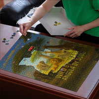 Angola Puzzle with Savannah Wildlife Design and African Animal - Wonder Print Shop