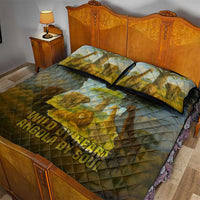 Angola Quilt Bed Set with Savannah Wildlife Design and African Animal - Wonder Print Shop